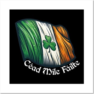 Irish Pride: Céad Míle Fáilte Tee Posters and Art